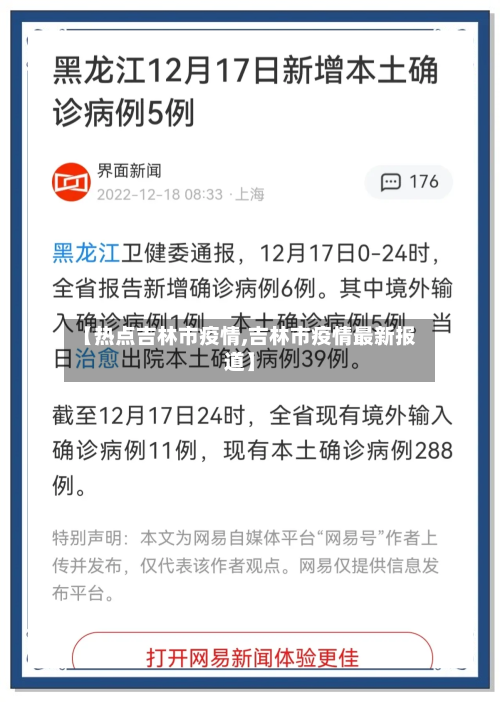 【热点吉林市疫情,吉林市疫情最新报道】